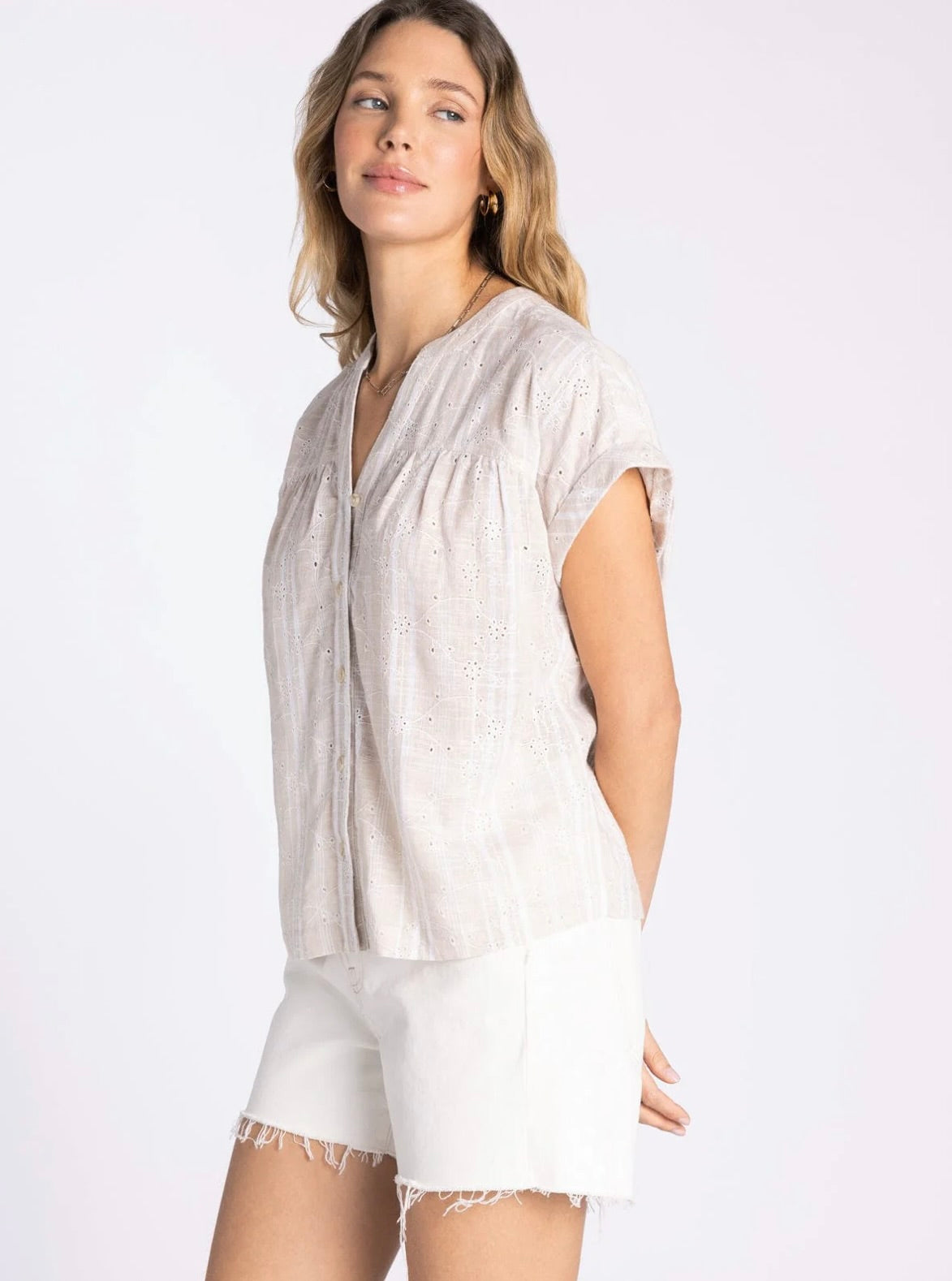 CARNATION TOP-Taupe