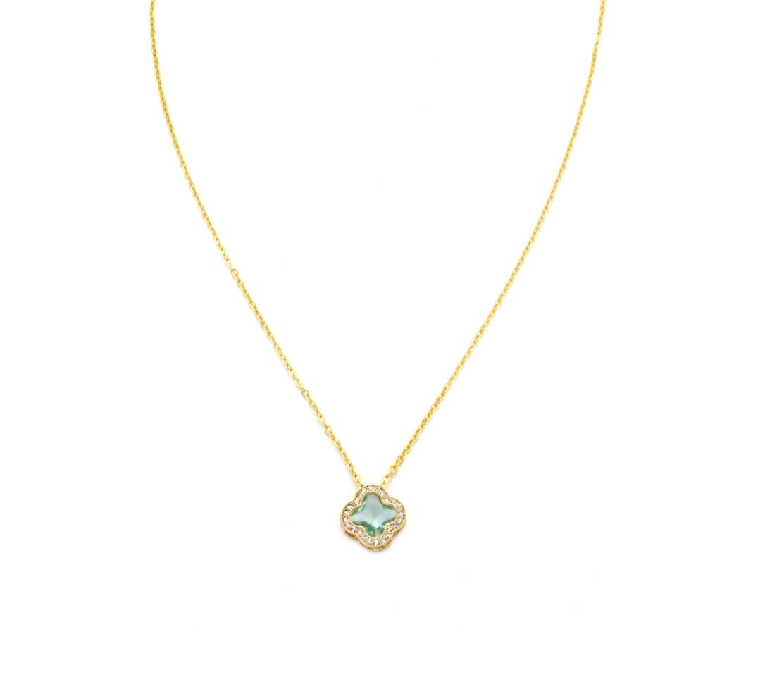 Eliza Aqua Necklace
