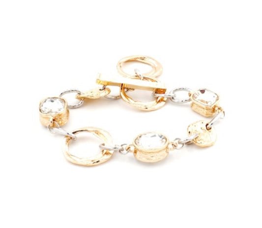 Glinda Gold Clear Bracelet