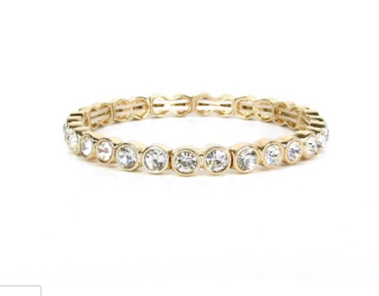 Margo Gold Clear Bracelet