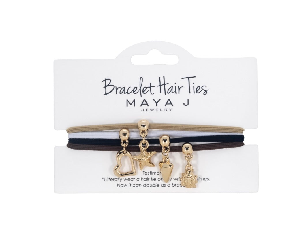 Dangle ladybug Hair Tie