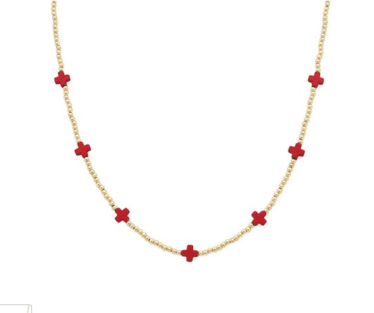 DAME GOLD RED Necklace
