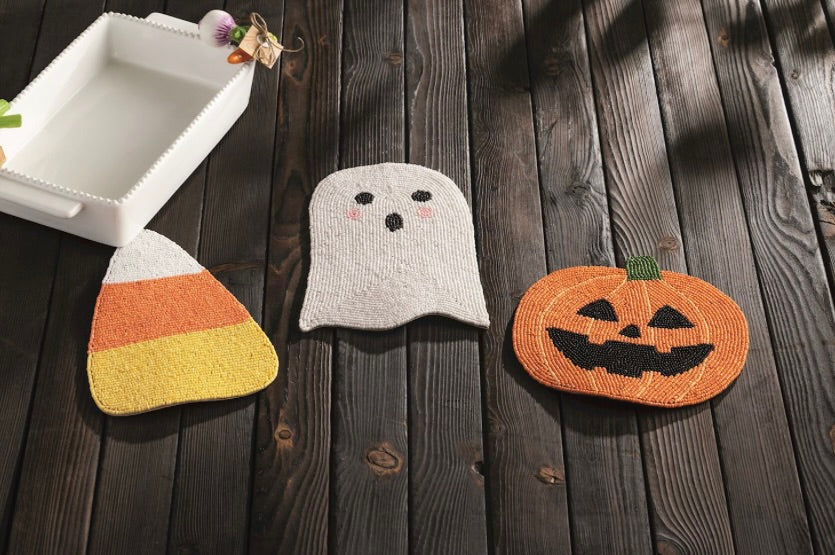 PUMPKIN BEADED TRIVET