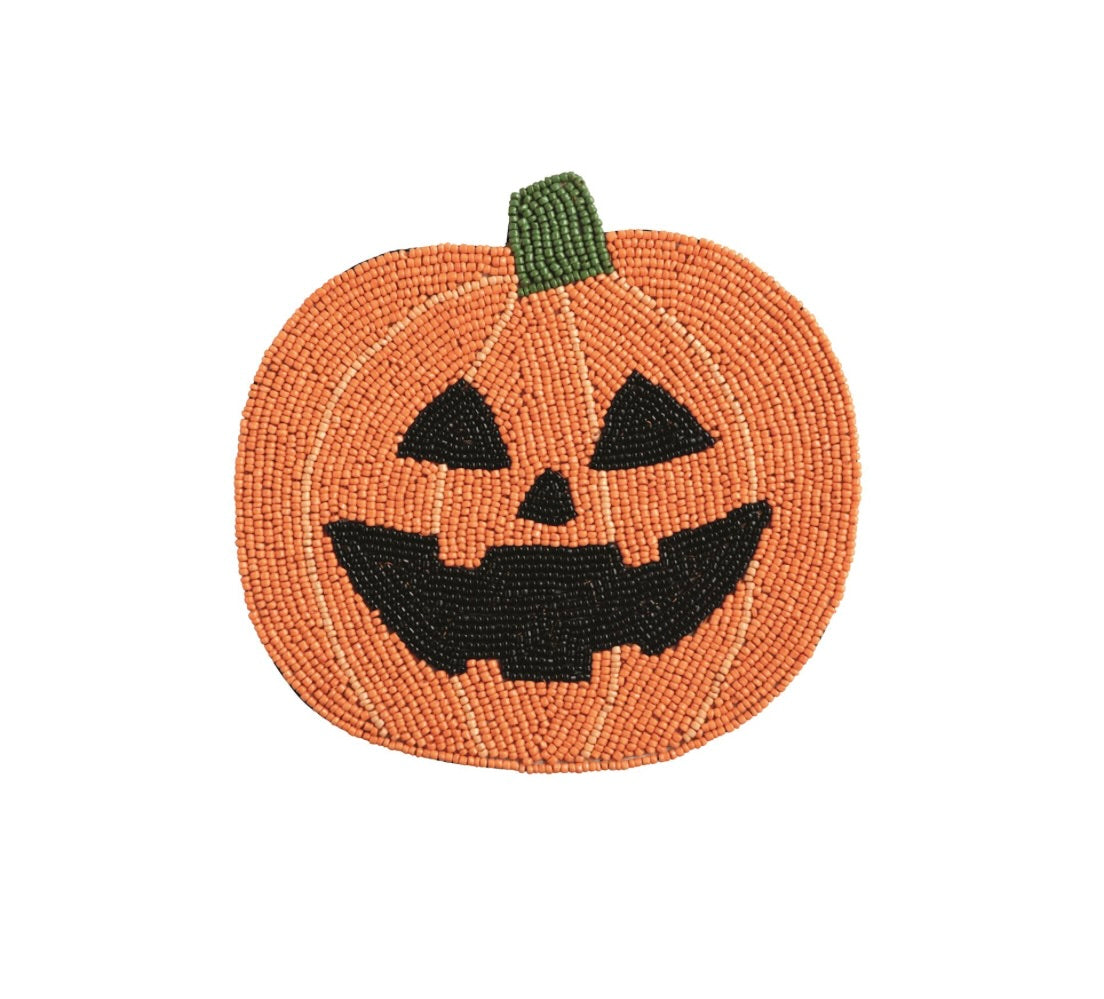 PUMPKIN BEADED TRIVET