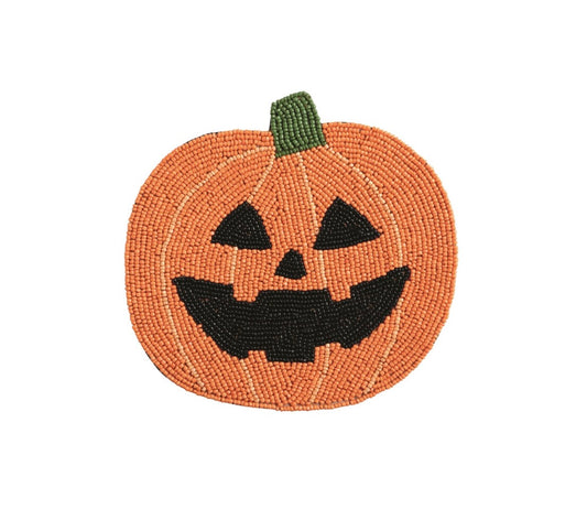 PUMPKIN BEADED TRIVET
