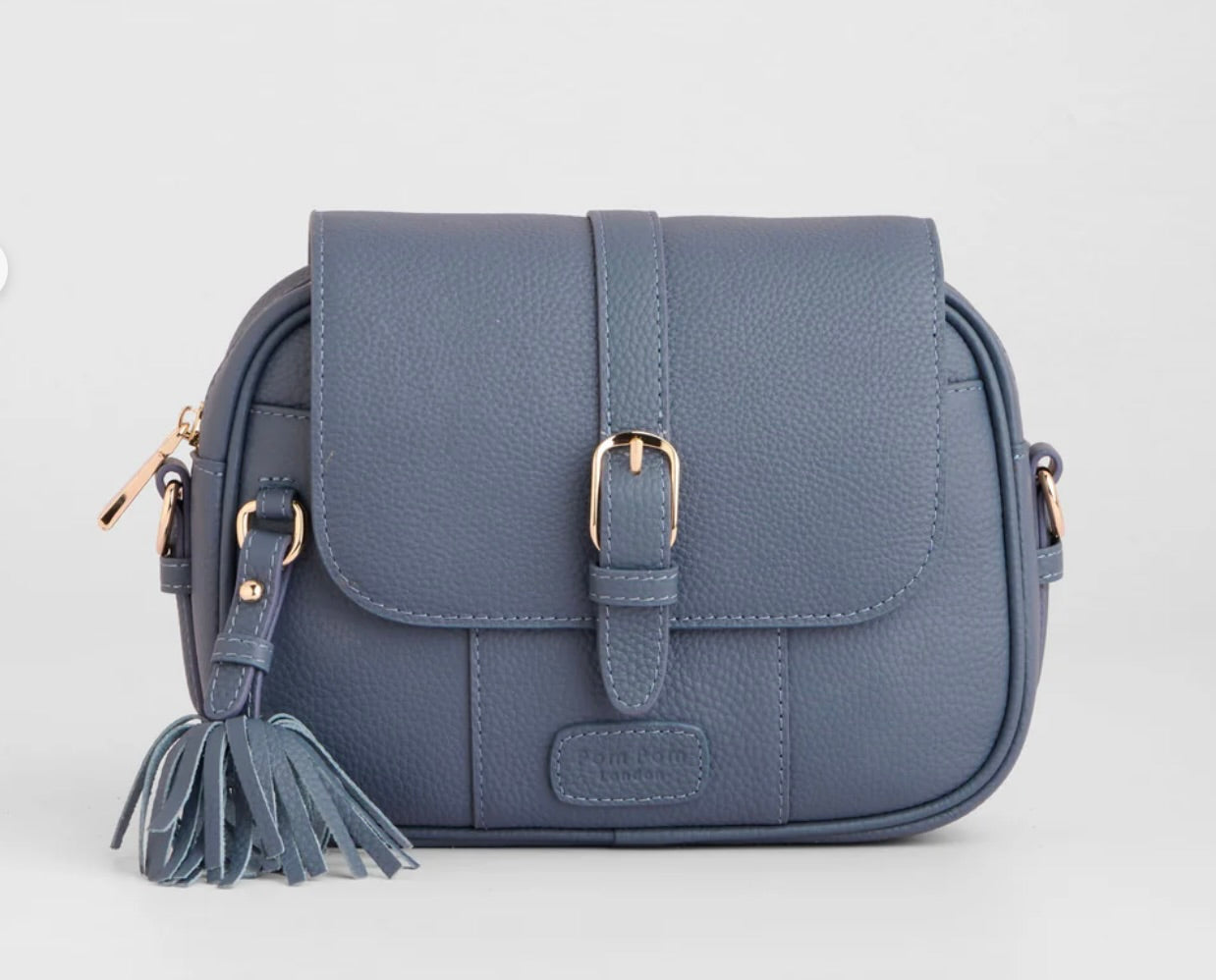 Pom Pom London Finsbury Bag Slate Blue