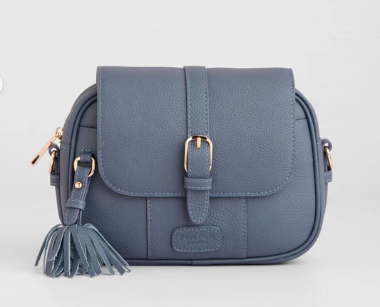 Pom Pom London Finsbury Bag Slate Blue