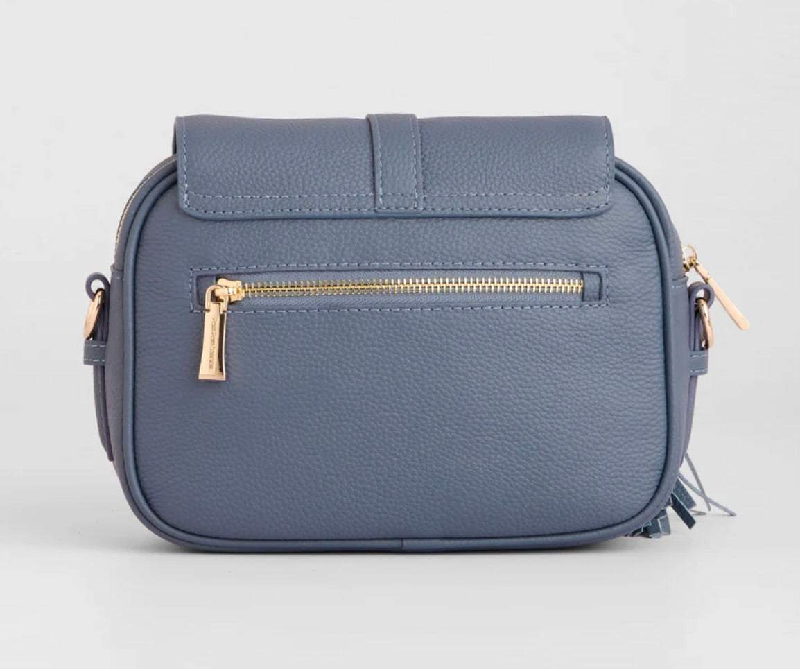 Pom Pom London Finsbury Bag Slate Blue