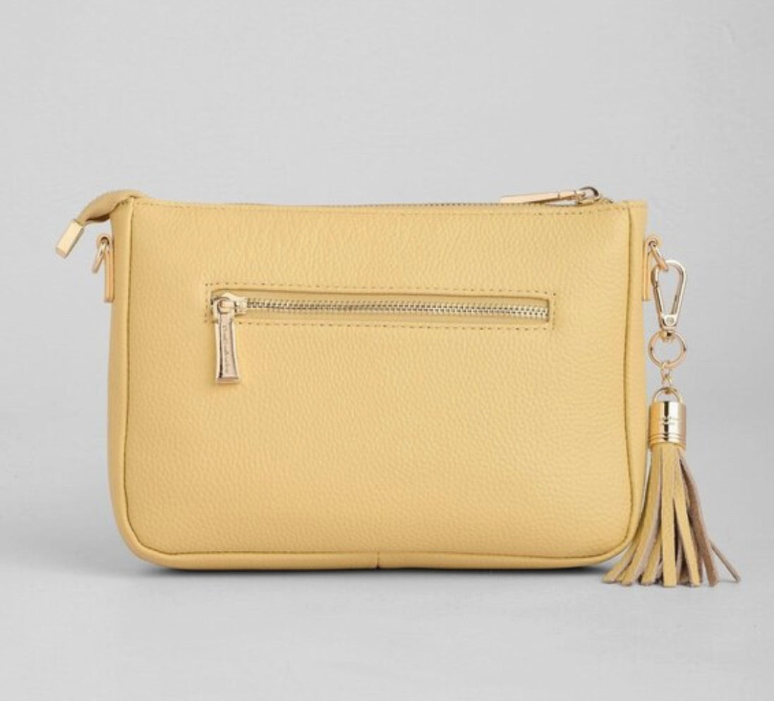 POM POM LONDON THE CITY SLIM BAG - STRAW