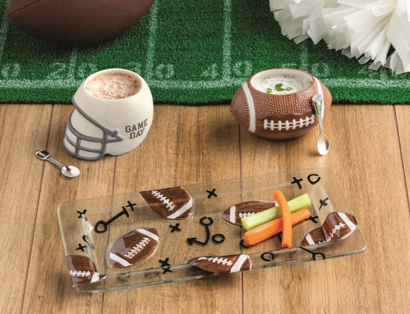 FOOTBALL DIP BOWL SET