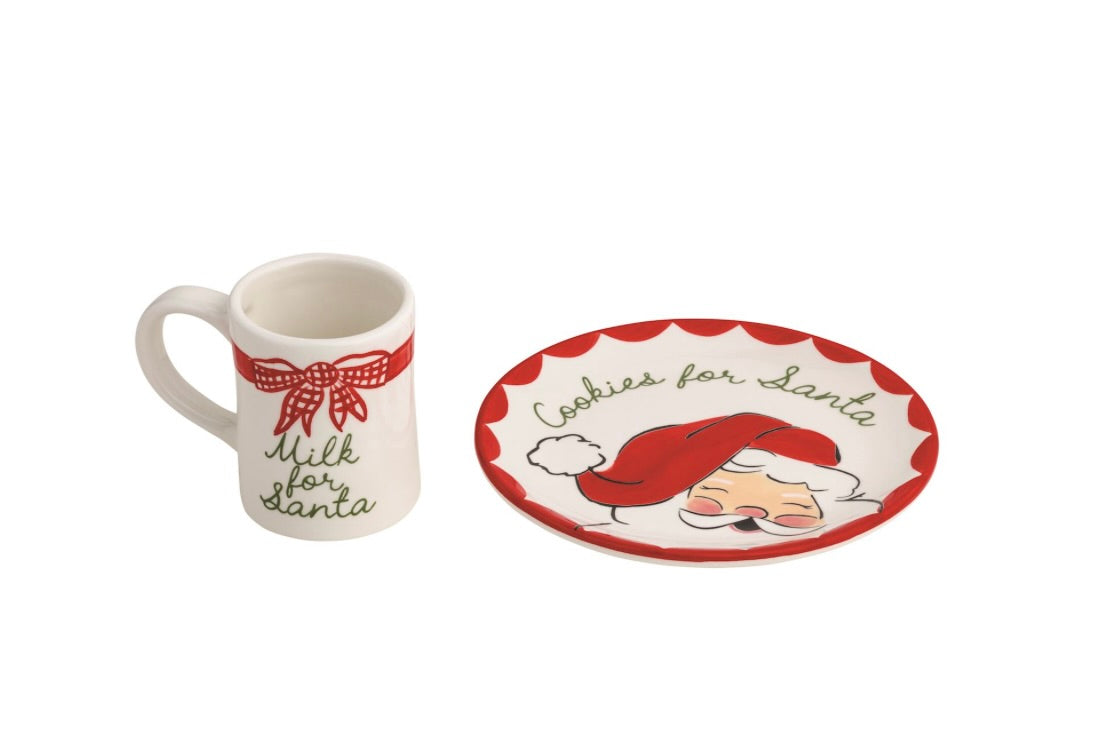 MILK & COOKIES FOR SANTA SET
