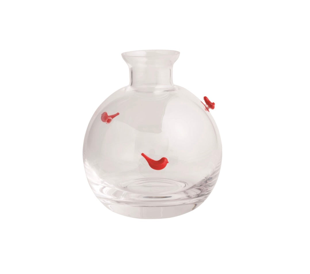 CARDINAL GLASS ICON BUD VASE