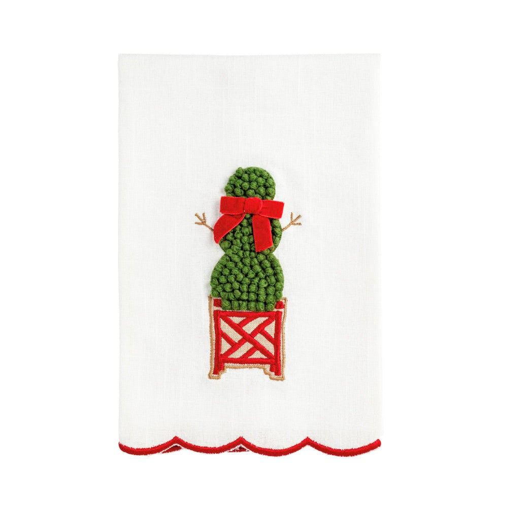 SNOWMAN TREE TOPIARY TOWEL