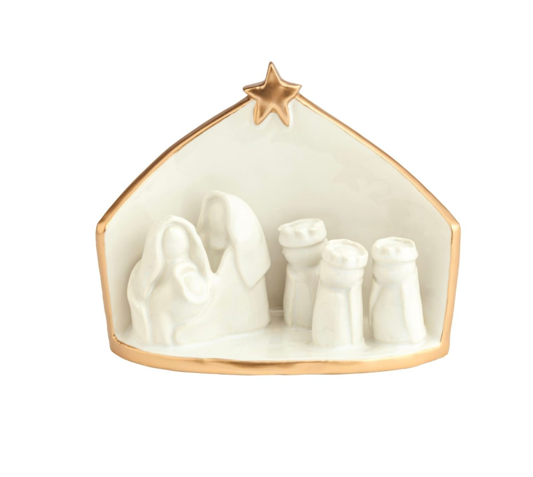 GOLD EDGE NATIVITY SCENE