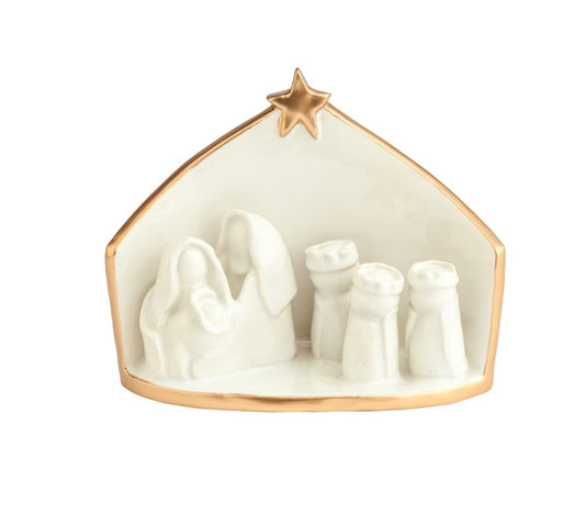 GOLD EDGE NATIVITY SCENE