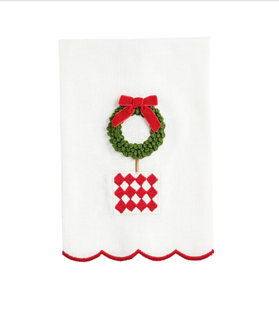 WREATH TREE TOPIARY TOWEL