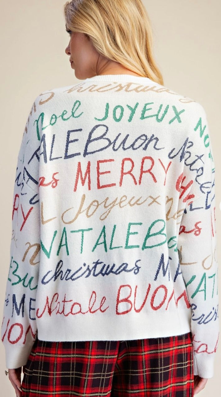HOLIDAY GRAPHIC KNITTED SWEATER