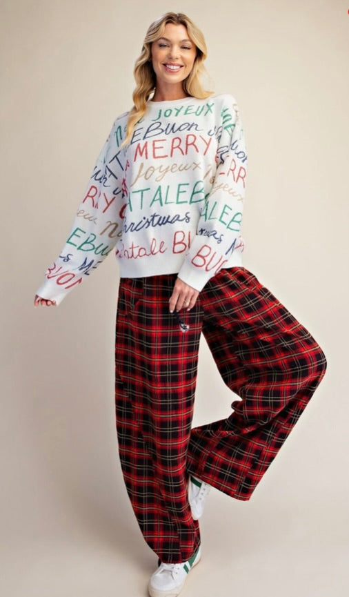 HOLIDAY GRAPHIC KNITTED SWEATER