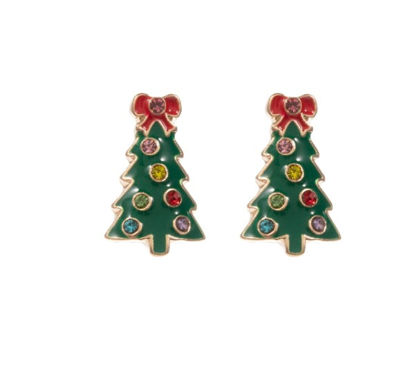 Tree Green Earrings