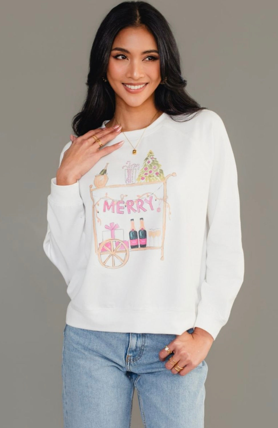 Merry Bar Graphic Sweatshirt