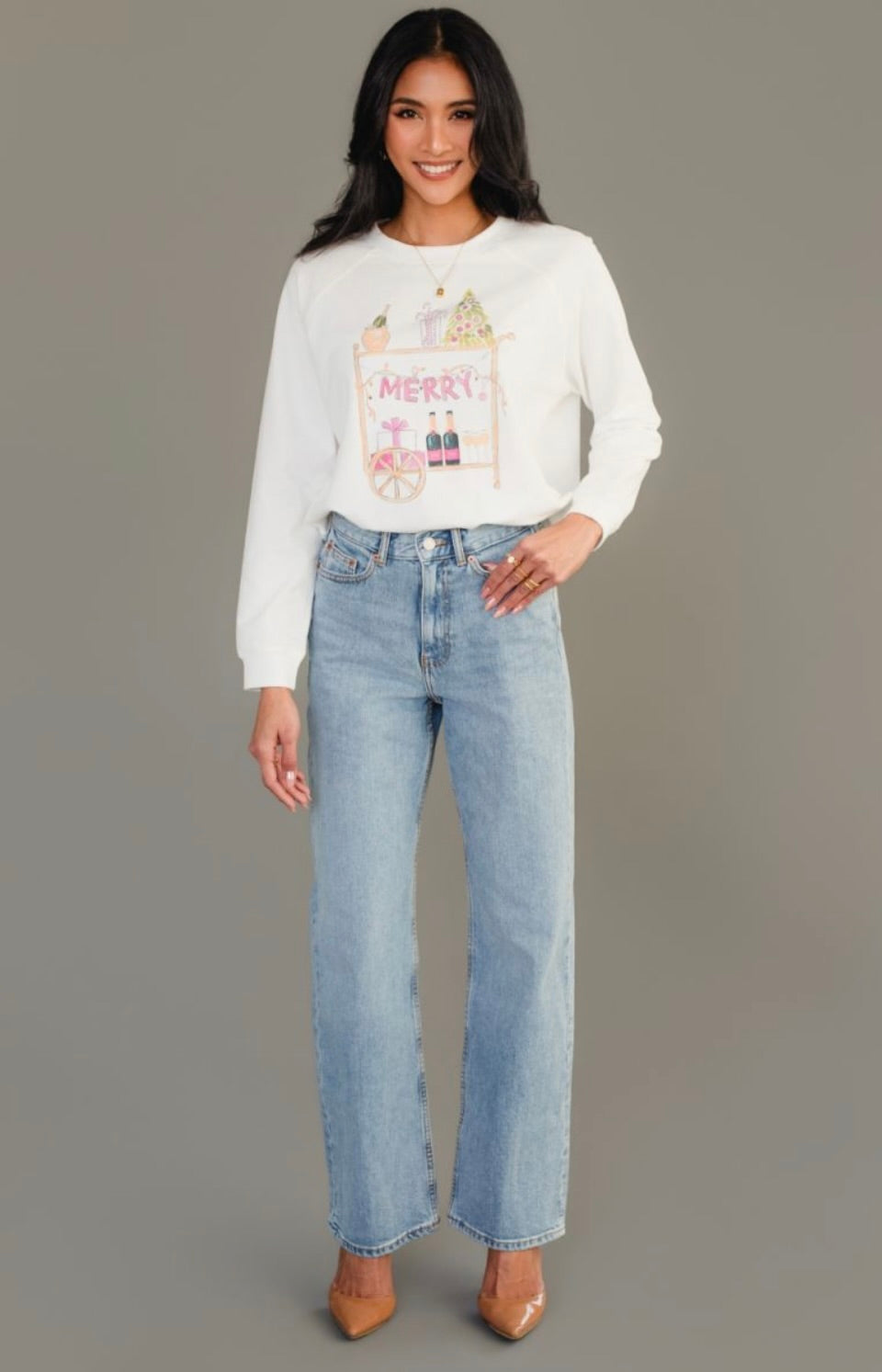 Merry Bar Graphic Sweatshirt