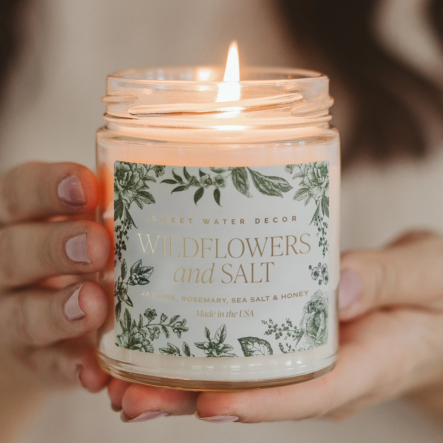 Wildflowers and Salt 9 oz Soy Candle Foil