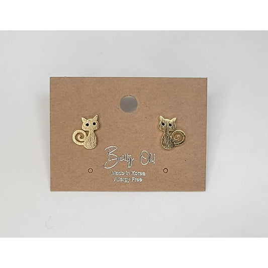 Mini Cat Post Earring