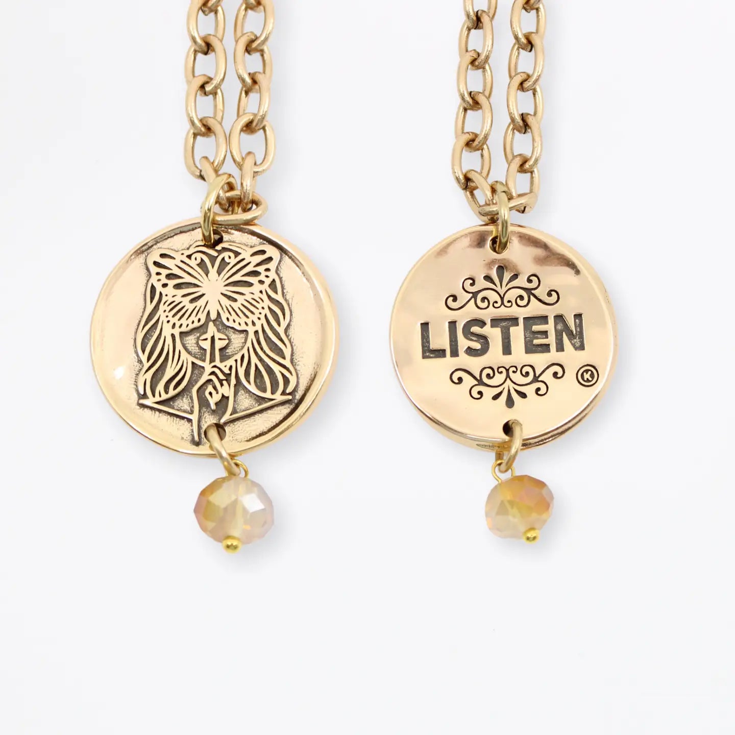 Listen Madame Butterfly Essential Necklace-Gold