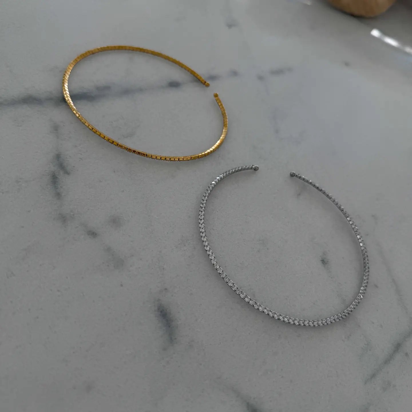 Luxe Tennis Necklace-Gold