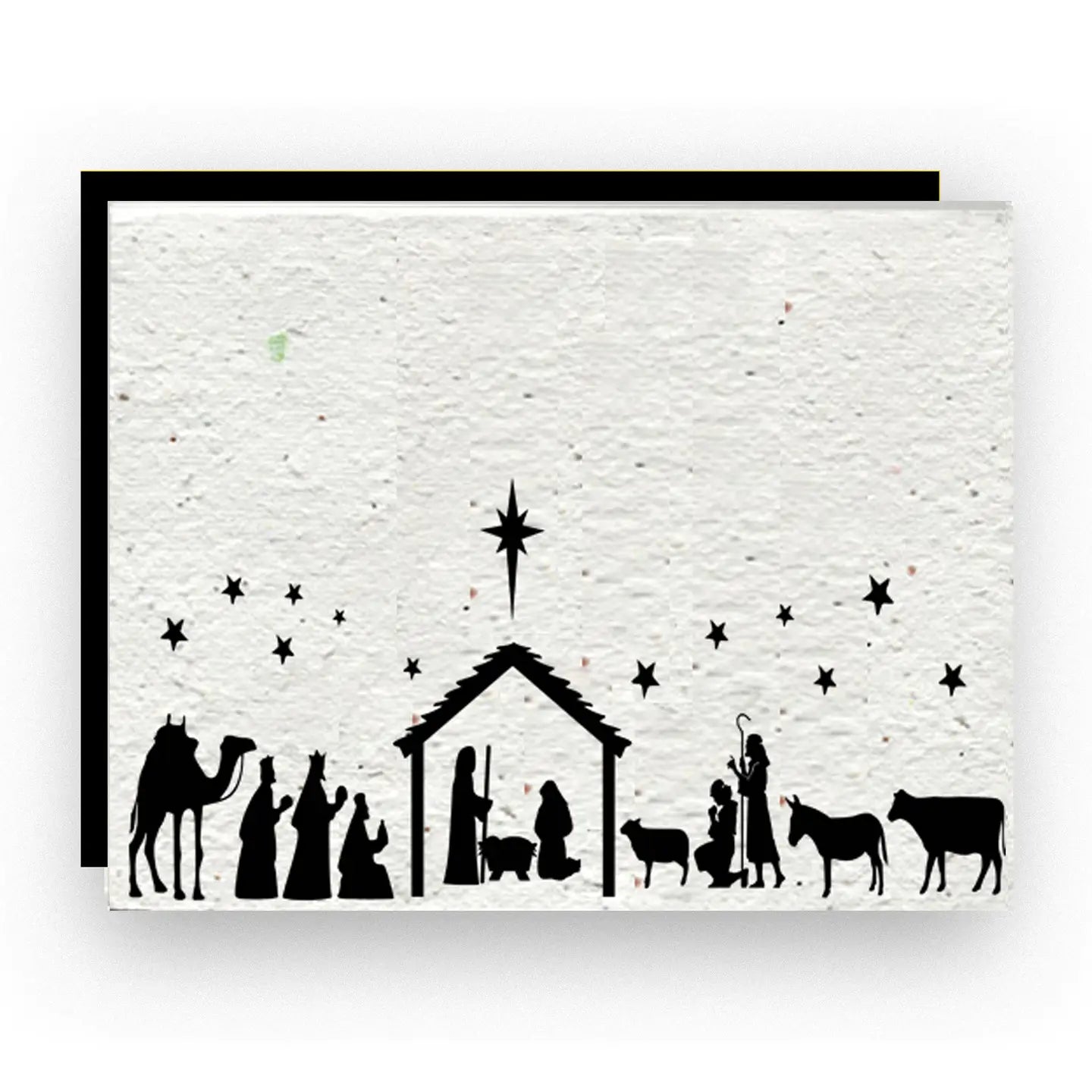 Nativity Christmas Wildflower Seed Paper Greeting Card