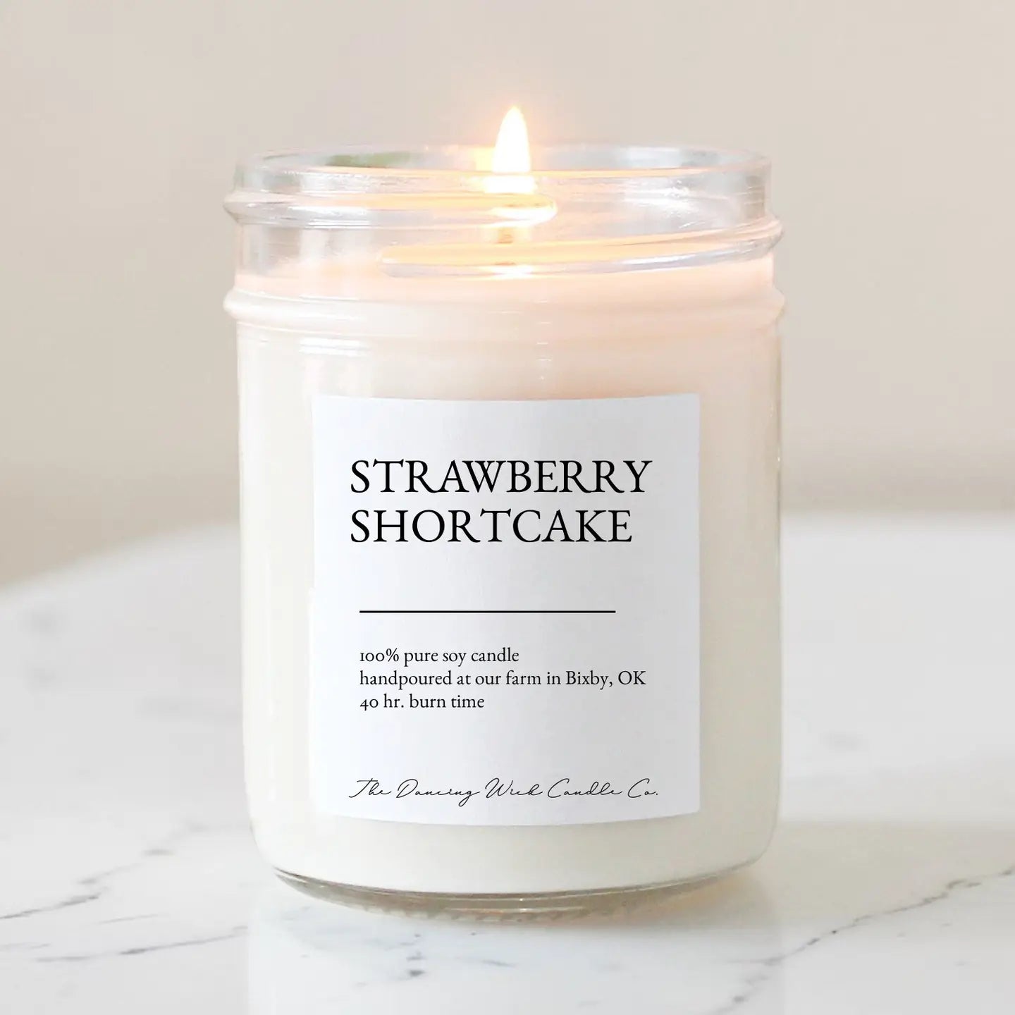 Strawberry Shortcake Soy Candle-8oz