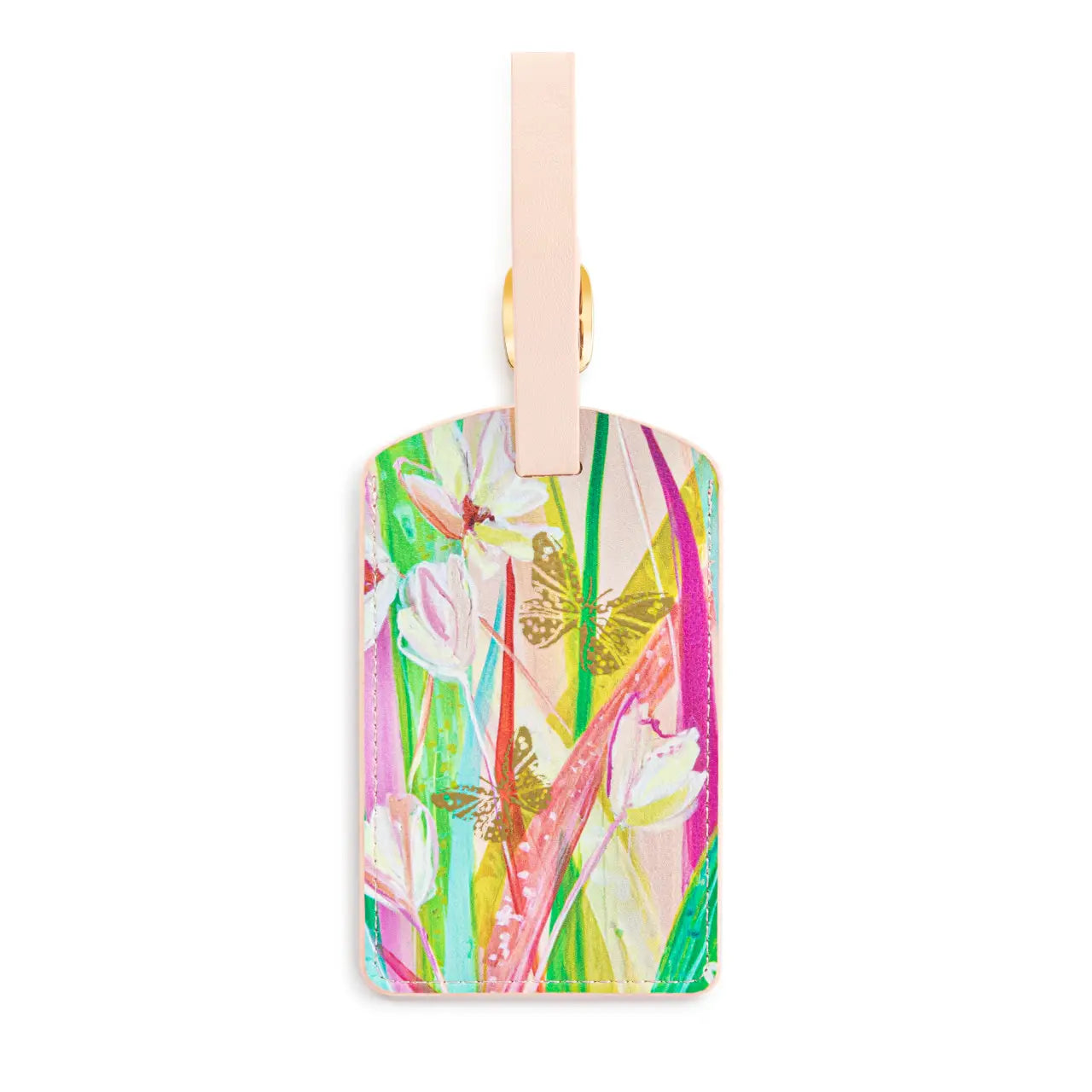 Floral Luggage Tag - 2.5x4.5in