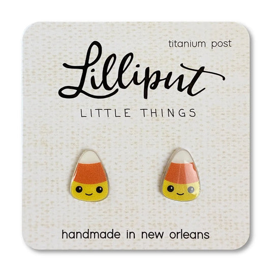 Lilliput Candy Corn Earrings