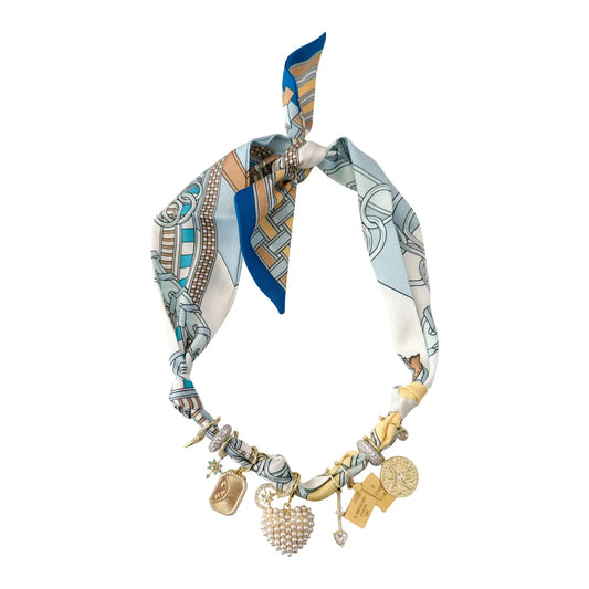 Gemelli Blair Multi Charm Scarf Necklace