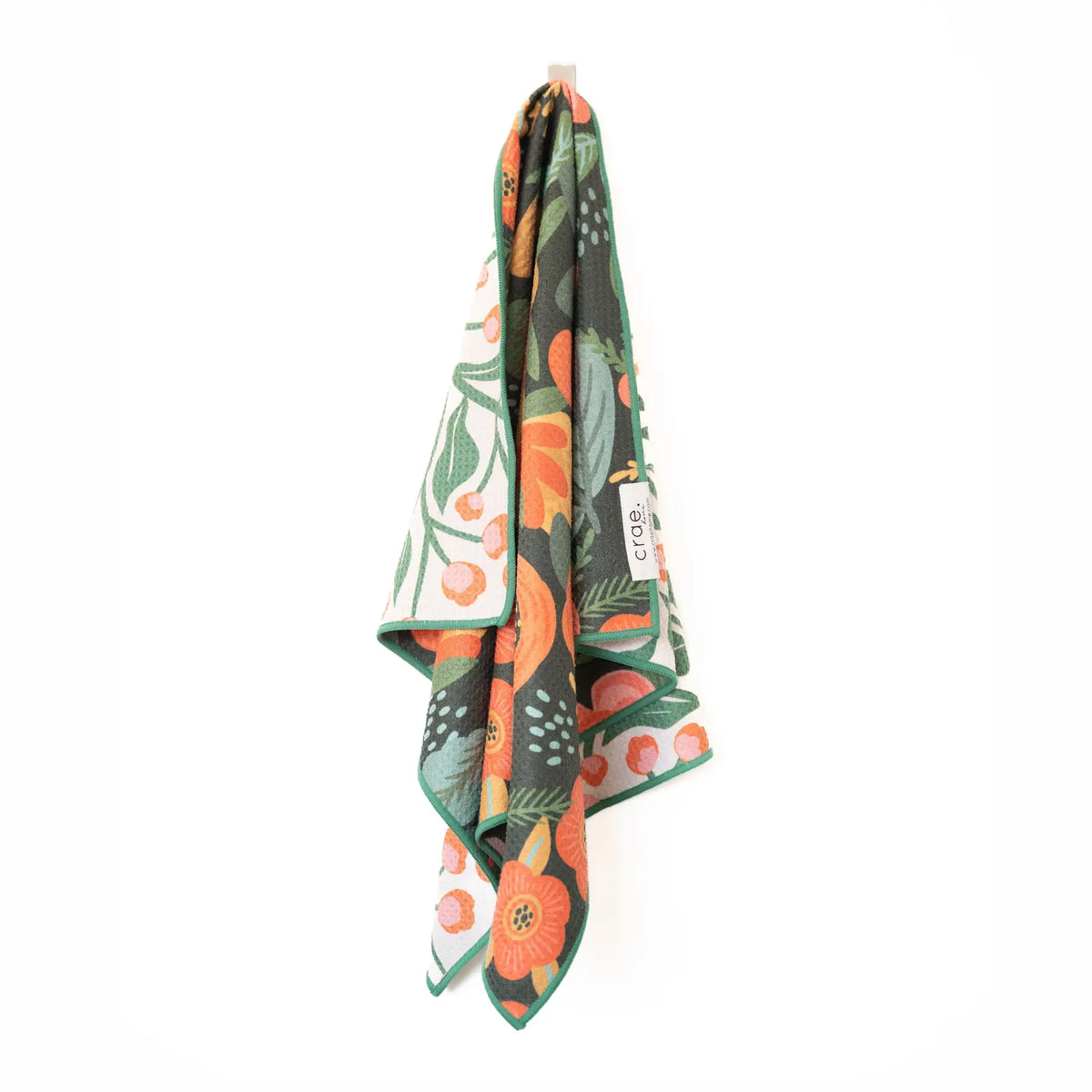 CRAE-Olive Gardenia: Reversible Hand Towel