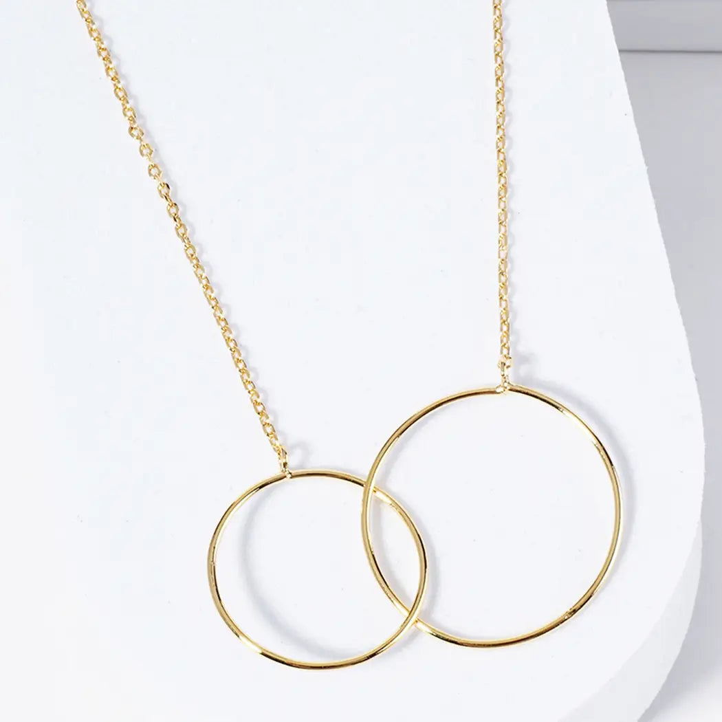 Gold-Dipped Mom&Daughter Necklace