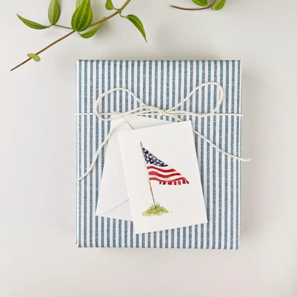 American Flag Mini Enclosure Notecard