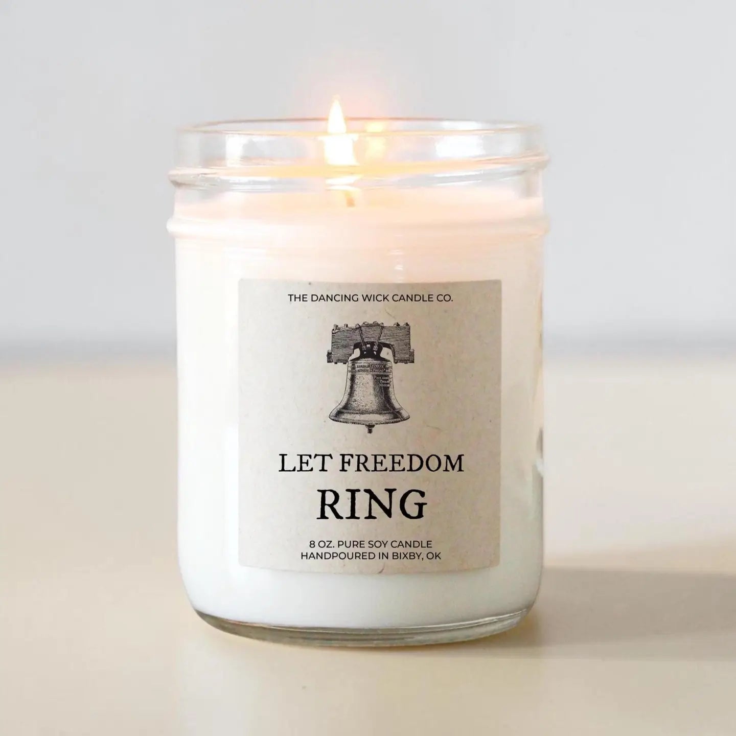 Let Freedom Ring, 4th of July & Military Appreciation Candle-4oz