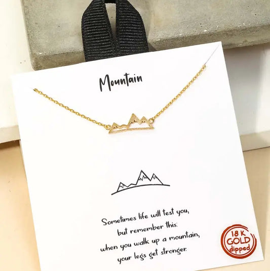 Mountain Range Pendant Necklace