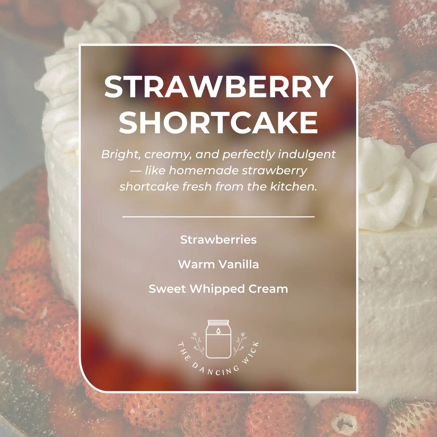 Strawberry Shortcake Soy Candle-8oz