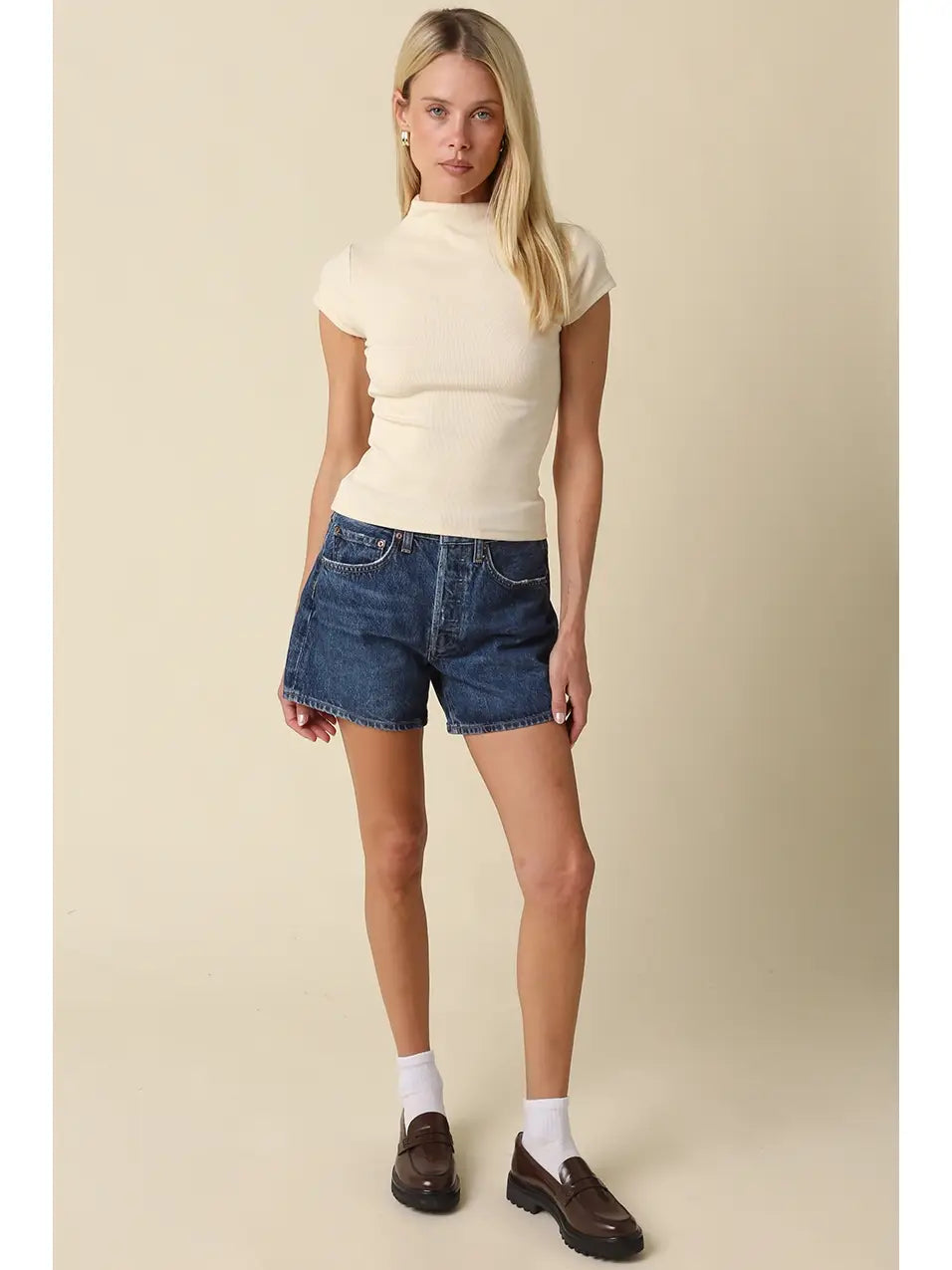 Anora Neck Knit Top