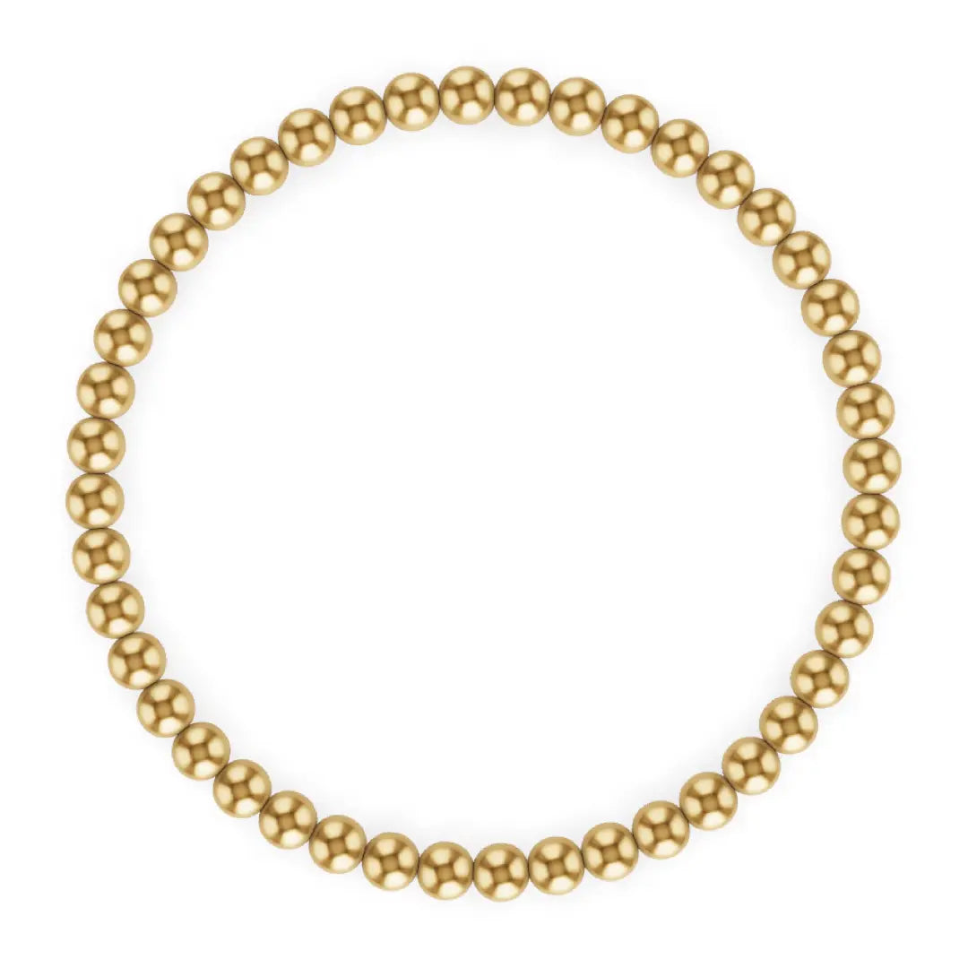 Kylar Mack 7.5" 4mm Gold Ball Bracelet