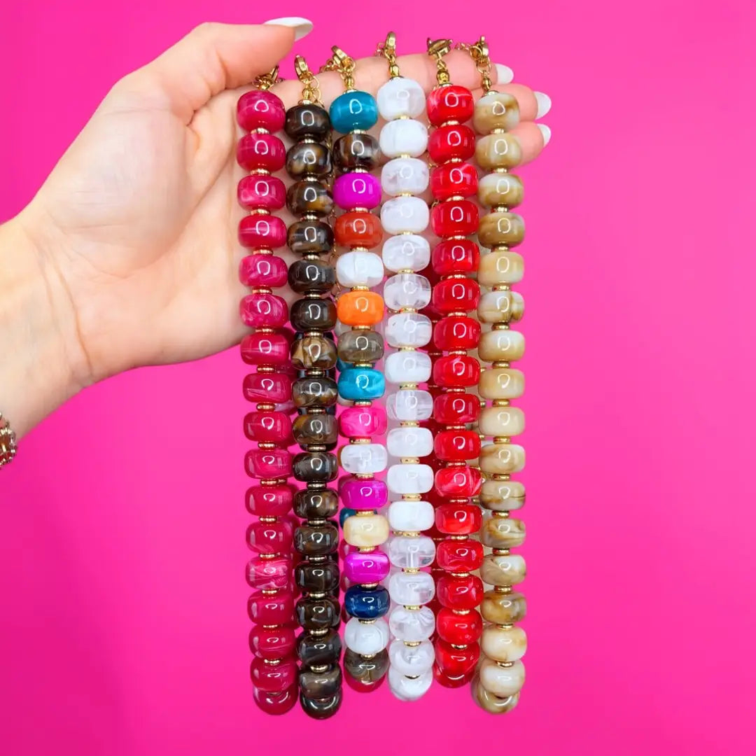 Jasmine Beaded Necklace-Multi
