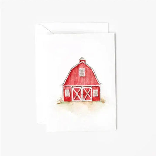 Red Barn Mini Enclosure Notecard