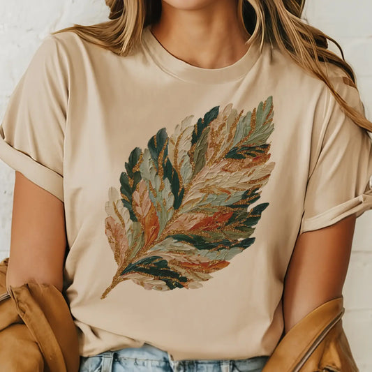 Fall Watercolor Leaf Autumn Leaves-Sand Dune