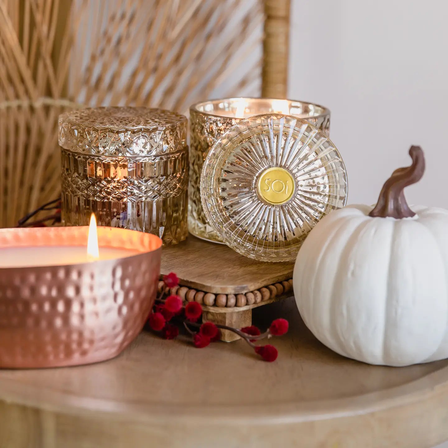Pumpkin Chai 8oz Petite Shimmer Candle