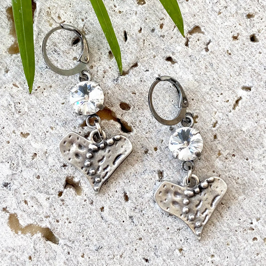 Swarovski Crystal Uno Earring Heart