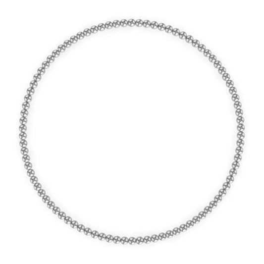 Kylar Mack 2mm Silver Ball Bracelet