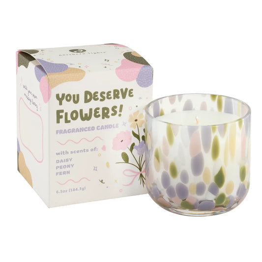 Celebration- You Deserve Flowers Candle