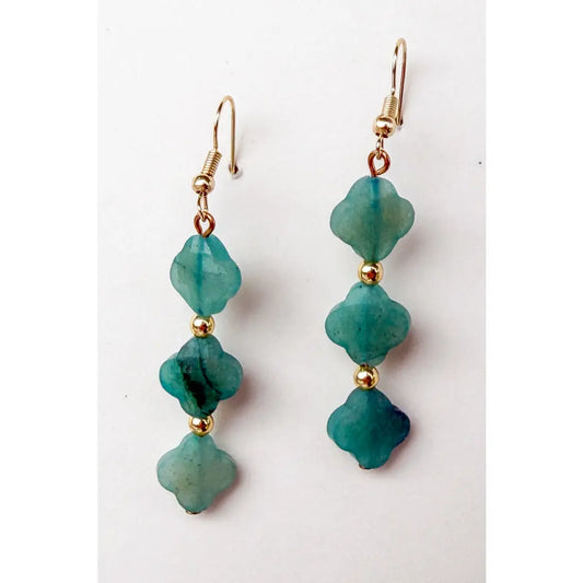Turqouise Clover Earrings